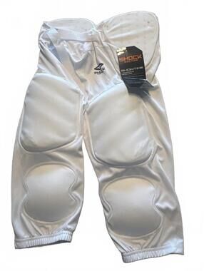 New Youth X Large Shock Doctor Padded Football Girdle Pants White XL Boys Kids